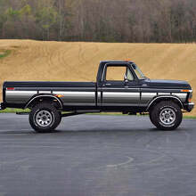 Autocollant vinyle vintage à dégradé rétro pour les côtés Musclecar truck Ranger Lariat_2