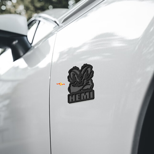 Emblème d'aile Hemi Ram Muscle 3D
 1