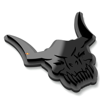 Insigne de garde-boue de hayon Skull Monster 3D
 5