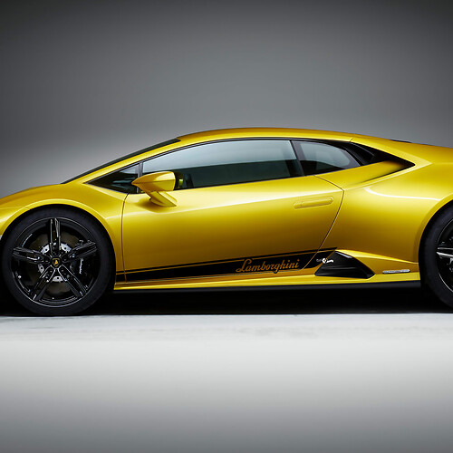 Autocollant vinyle graphique de bandes latérales pour Lamborghini Huracan Evo 2