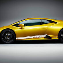 Lettrage Bandes Latérales Graphiques Autocollant Vinyl Course Graphiques pour Lamborghini Huracan Evo 2