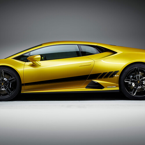 Autocollant en vinyle pour bandes latérales Racing Graphics pour Lamborghini Huracan Evo 3
