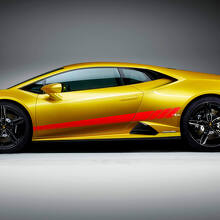 Autocollant en vinyle pour bandes latérales Racing Graphics pour Lamborghini Huracan Evo 3
 3