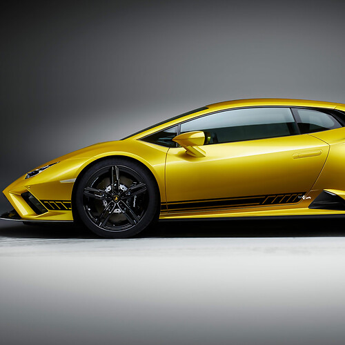 Rayures latérales Autocollant en vinyle Racing Graphics pour Lamborghini Huracan Evo 3
