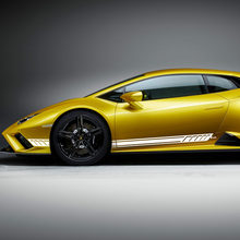 Rayures latérales Autocollant en vinyle Racing Graphics pour Lamborghini Huracan Evo 3
 2