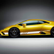 Autocollants vinyles graphiques rayures latérales pour Lamborghini Huracan Evo 2