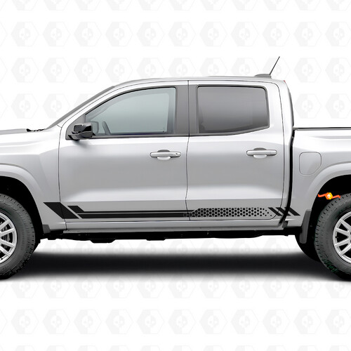 Bandes vinyles alvéolaires pour portes et bas de caisse Chevrolet Colorado 3e génération 2023-2026_1