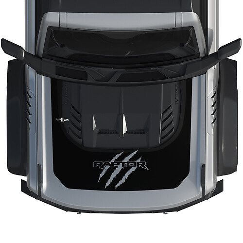 Capot Bronco Raptor Griffes Rayures Wrap Graphiques Autocollant pour Ford Bronco