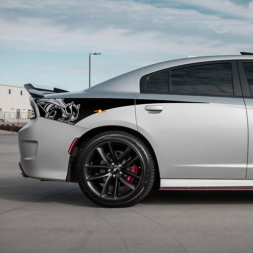 Autocollant en vinyle pour bande latérale arrière de quart de Dodge Charger
