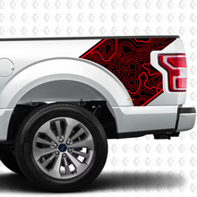 Autocollant de décalcomanie graphique de carte topographique pour Ford F150 Raptor
 3