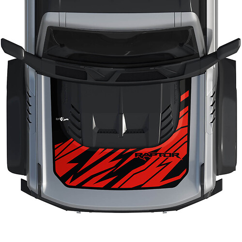 Capot Bronco Raptor Wrap Graphique Autocollant pour Ford Bronco 2 couleurs 2