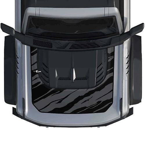 Autocollant décalcomanie wrap capot 3 pour Musclecar horse style power truck 3