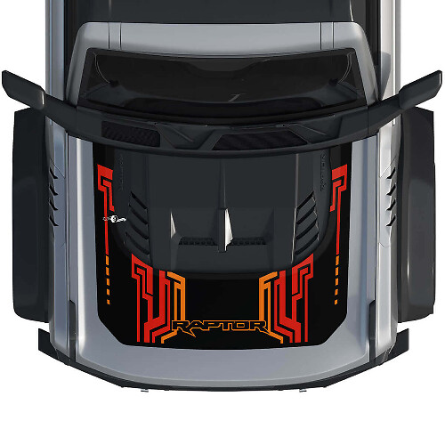 Capot Bronco Raptor Wrap Graphique Autocollant pour Ford Bronco 3 couleurs
