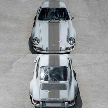 Kit d'autocollants en vinyle bande de course centrale pour Porsche 911 ST 1970_2