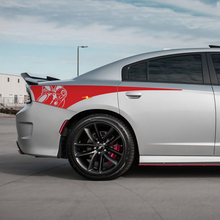Autocollant en vinyle pour bande latérale arrière de quart de Dodge Charger Scat Pack
 3