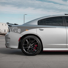 Autocollant en vinyle pour bande latérale arrière du quart arrière Spider Scat Pack pour Dodge Charger
 2