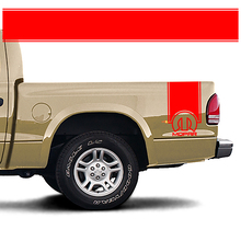 Autocollant de décalque de couvre-lit de bande latérale arrière Mopar s'adapte à Dodge Dakota
 2