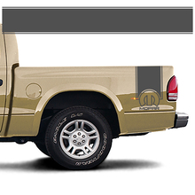 Autocollant de décalque de couvre-lit de bande latérale arrière Mopar s'adapte à Dodge Dakota
 3