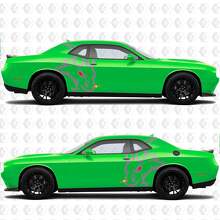 Autocollants vinyles Angry Hell Goat Side pour Dodge Challenger Charger 3