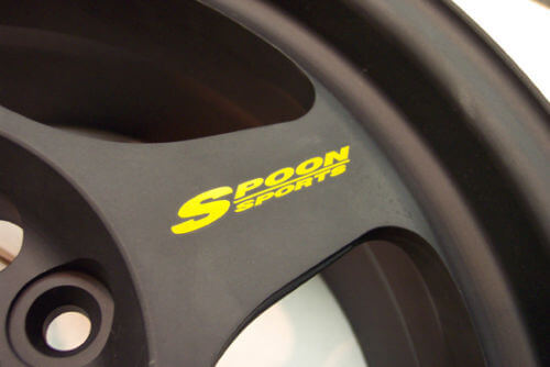 Autocollants en vinyle style rayons de jante Spoon Sports pour Honda