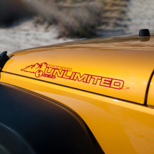 Décalque de capot Jeep Wrangler de montagne de carte topographique ILLIMITÉ rubicon sahara JL JK CJ TJ YJ
 3