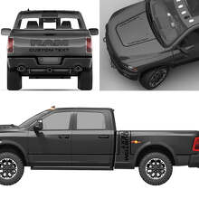 Kit complet de lettrage personnalisé en vinyle pour Dodge Ram Power Wagon_4