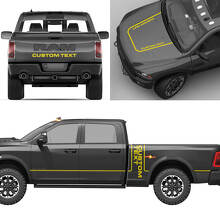 Kit complet de lettrage personnalisé en vinyle pour Dodge Ram Power Wagon_6
