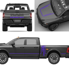 Kit complet de lettrage personnalisé en vinyle pour Dodge Ram Power Wagon_7