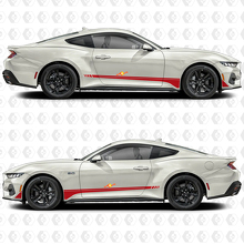Bandes de course autocollantes pour panneaux latéraux GT pour Ford Mustang
 2
