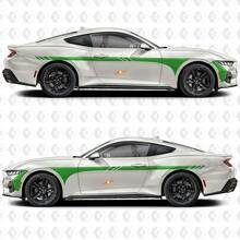Kit de décalcomanies en vinyle à bandes latérales de course pour Musclecar Mustang GT_2