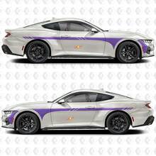 Kit de décalcomanies en vinyle à bandes latérales de course pour Musclecar Mustang GT_3