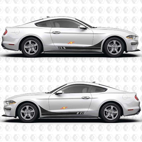 Autocollant en vinyle bandes de porte de course pour Musclecar Musclecarmodel GT