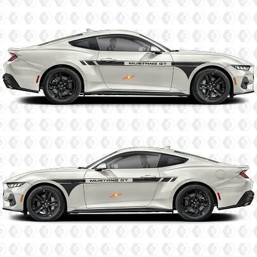 Kit de décalcomanies en vinyle pour portières latérales à rayures de course GT pour Musclecar Musclecarmodel GT