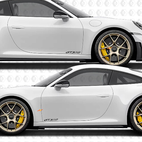 Décalcomanie Autocollant Emblème GT3RS GT3 RS pour l'arrière et les côtés de la Porsche 911 GT3 RS Nouveau
 1
