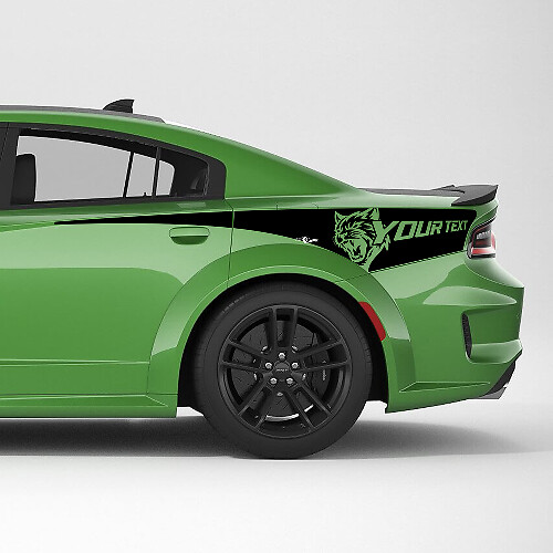Kit de décalcomanies en vinyle pour passage de roue arrière personnalisé Hellcat Wildcat pour Dodge Charger
