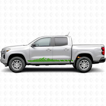 Autocollants Vinyle Topographiques Montagne pour Portes & Bas de Porte pour Chevrolet Colorado 3e Gén 2023-2026_6