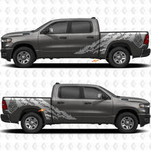 Autocollant vinyl tête de lit anti-boue Loup pour Dodge Ram 1500_2