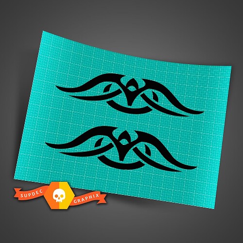 Autocollant Vinyle Flammes Aile Style Tribal Pour Voitures