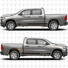 Custom Text Rocker Panel Side Doors Stripes Stickers Decals Graphics for Dodge RAM 1500 2500 2