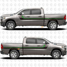 Kit d'autocollants vinyle bandes latérales style rétro pour Dodge Ram 1500_3