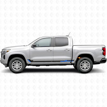 Bandes en vinyle Racing Line pour porte et bas de caisse pour Chevrolet Colorado 3e génération 2023-2026_3