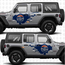 Autocollant Vinyle Mountains Nature Overland Side pour Jeep Wrangler_2
