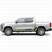 Bandes en vinyle rétro en forme d’onde montagneuse pour portes & jupes latérales Chevrolet Colorado 3e génération 2023-2026_3