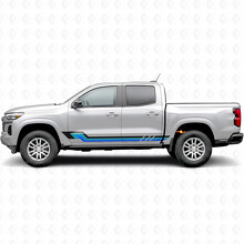 Autocollants vinyle rétro parallèles pour porte et bas de caisse pour Chevrolet Colorado 3e génération 2023-2026_2