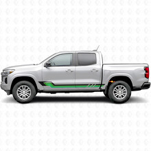 Autocollants vinyle rétro parallèles pour porte et bas de caisse pour Chevrolet Colorado 3e génération 2023-2026_3