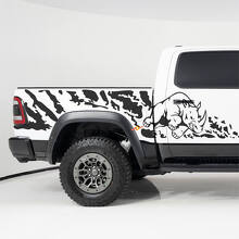 Kit de décalcomanies en vinyle Rhino Splash Side pour caisse Dodge RAM 1500 RHO_2