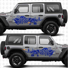 Autocollant Vinyle Décalcomanie Boussole Carte de Randonnée Nature pour Jeep Wrangler_3