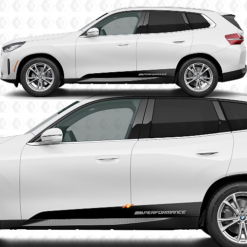 Kit de bandes décoratives de bas de caisse de porte latérale M Performance pour BMW X3 G45