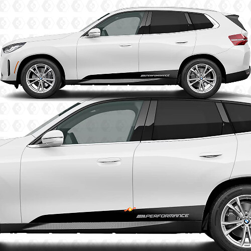Kit de bandes décoratives de bas de caisse de porte latérale M Performance pour BMW X3 G45