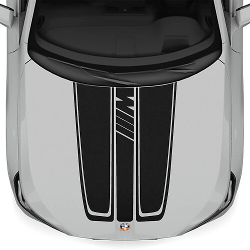 Kit d'autocollants vinyles bandes de capot style M pour BMW X3 G45